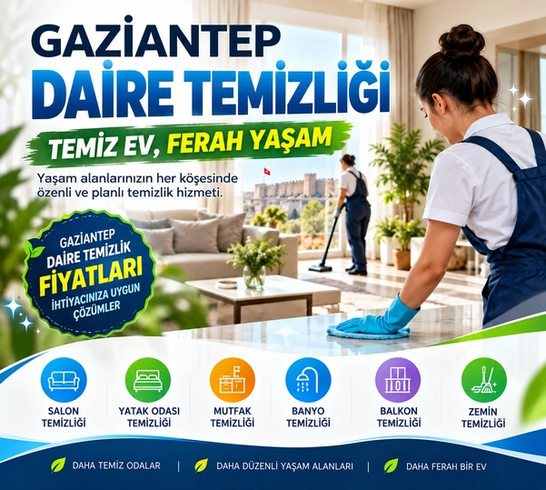 gaziantep daire temizlik fiyat
